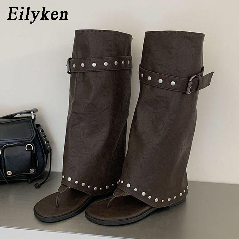 Belt Buckle Blank - Eilyken Vintage Wygodne Botki na Niskim