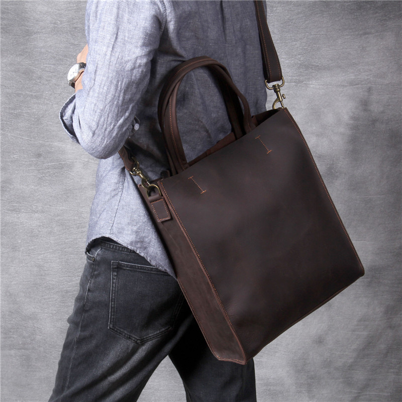 Męska torba na ramię vintage z – Leather Work Laptop Bag recenzja i cena