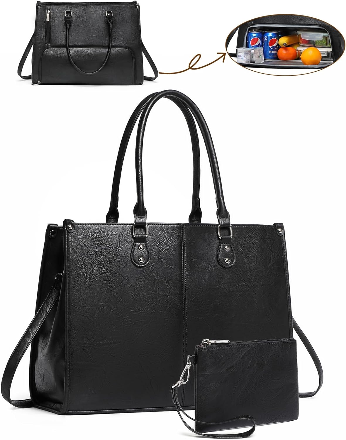 Torba na laptopa 2 w 1 z izolo – Leather Work Laptop Bag recenzja i cena
