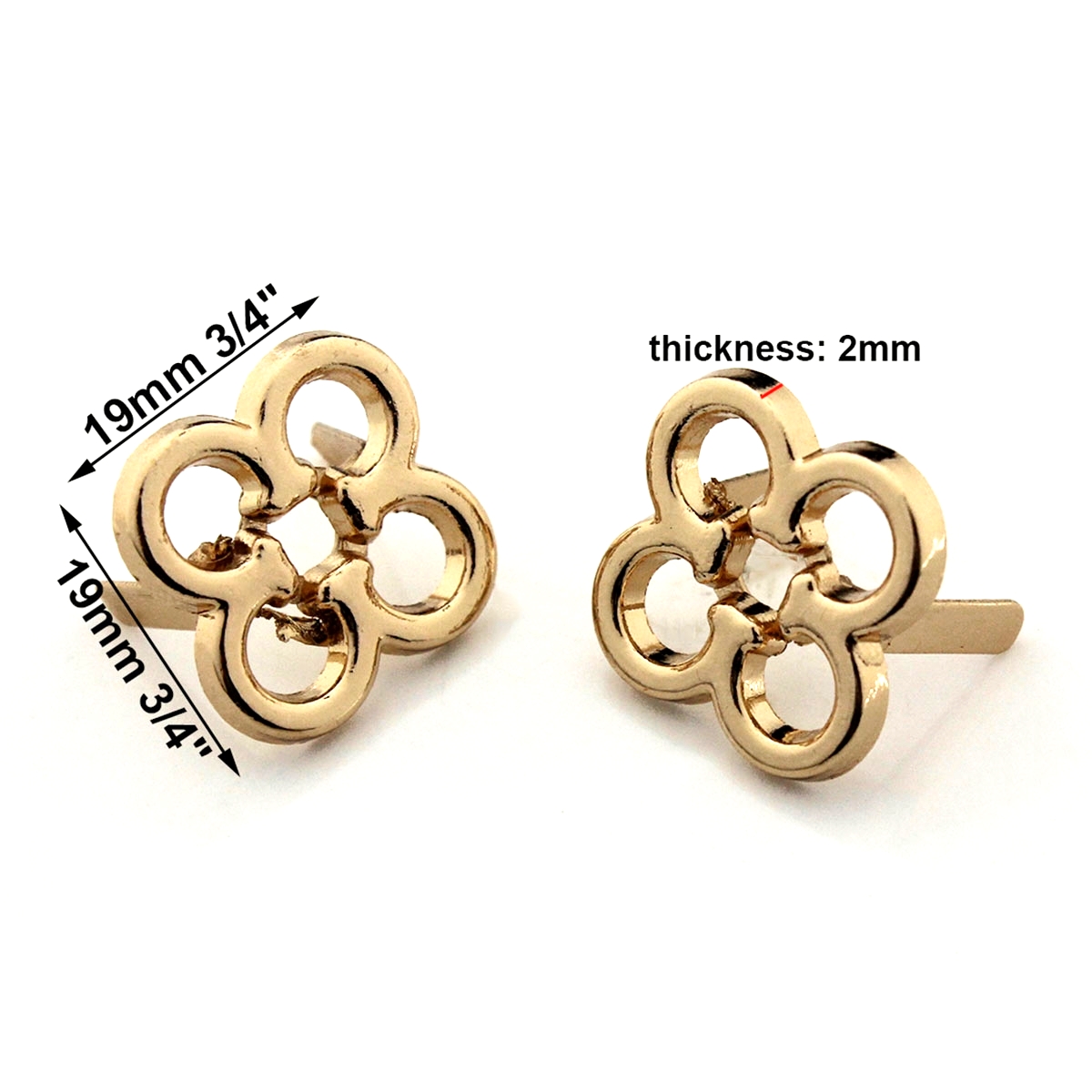 2 szt. Metalowy kształt kwiatu – Leatherwork Flowers recenzja i cena