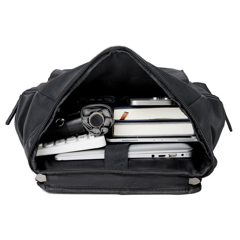 Nowy męski plecak w stylu vint – Leather Work Laptop Bag recenzja i cena