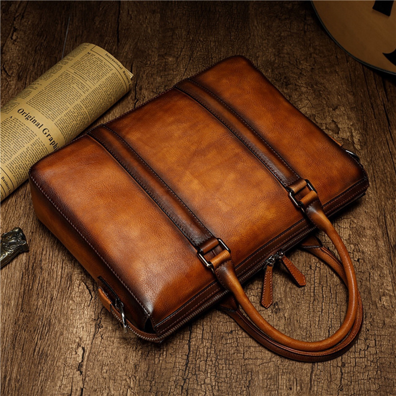 Teczka biznesowa YETTIES z naj – Leather Work Laptop Bag recenzja i cena