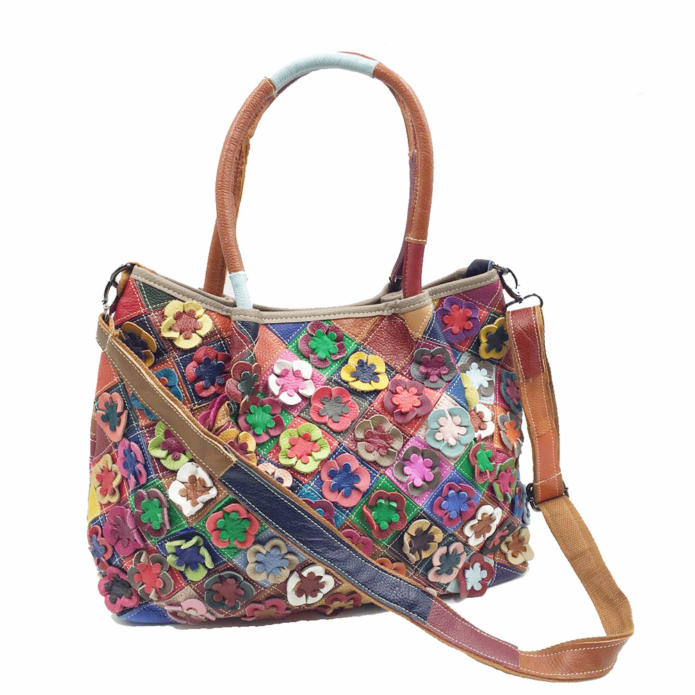 Duża damska torebka z prawdziw – Leatherwork Flowers recenzja i cena