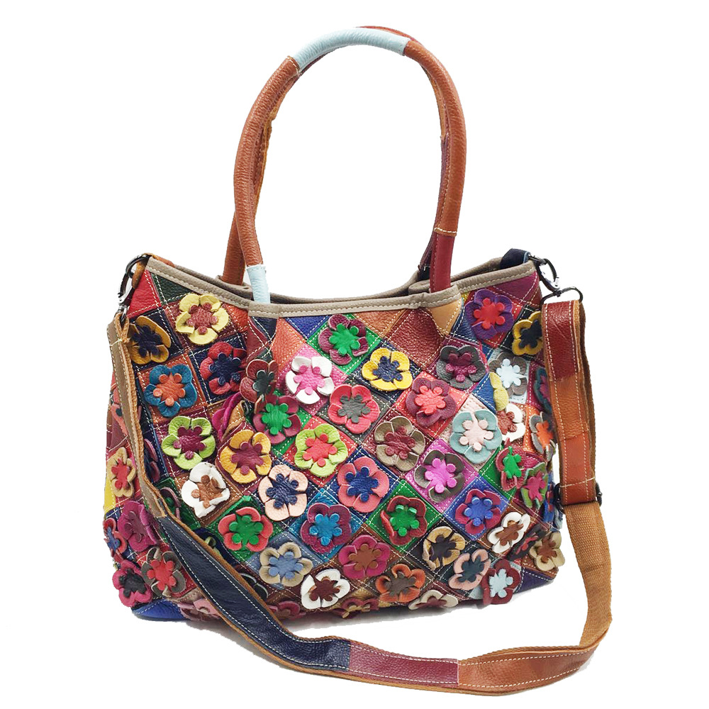 Duża damska torebka z prawdziw – Leatherwork Flowers recenzja i cena