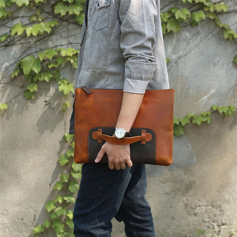 Vintage, ręcznie robiona, skór – Leather Work Laptop Bag recenzja i cena