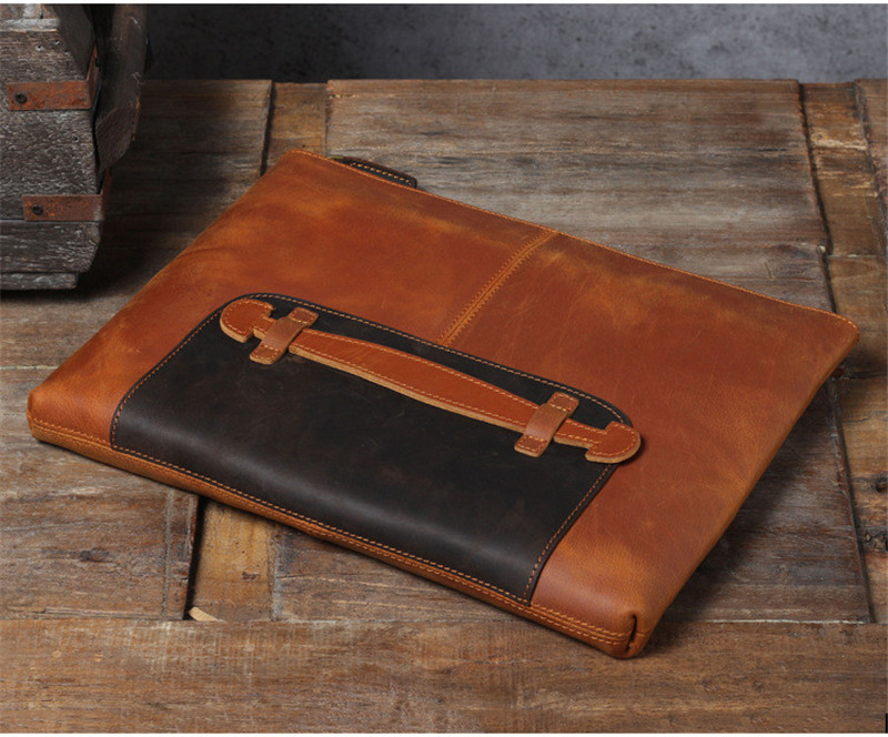 Vintage, ręcznie robiona, skór – Leather Work Laptop Bag recenzja i cena