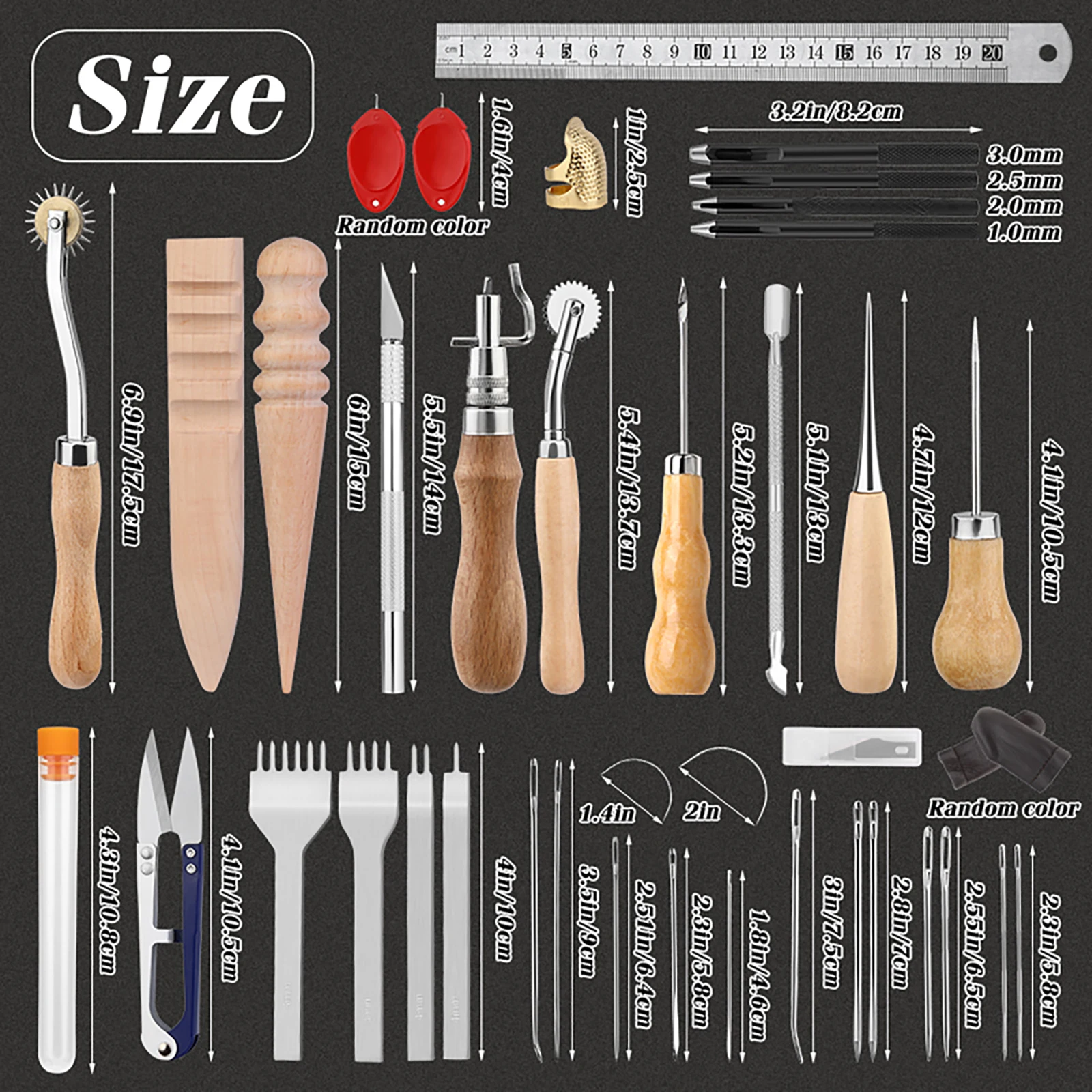Zestaw do szycia skóry w kolor – Leatherwork Awl recenzja i cena