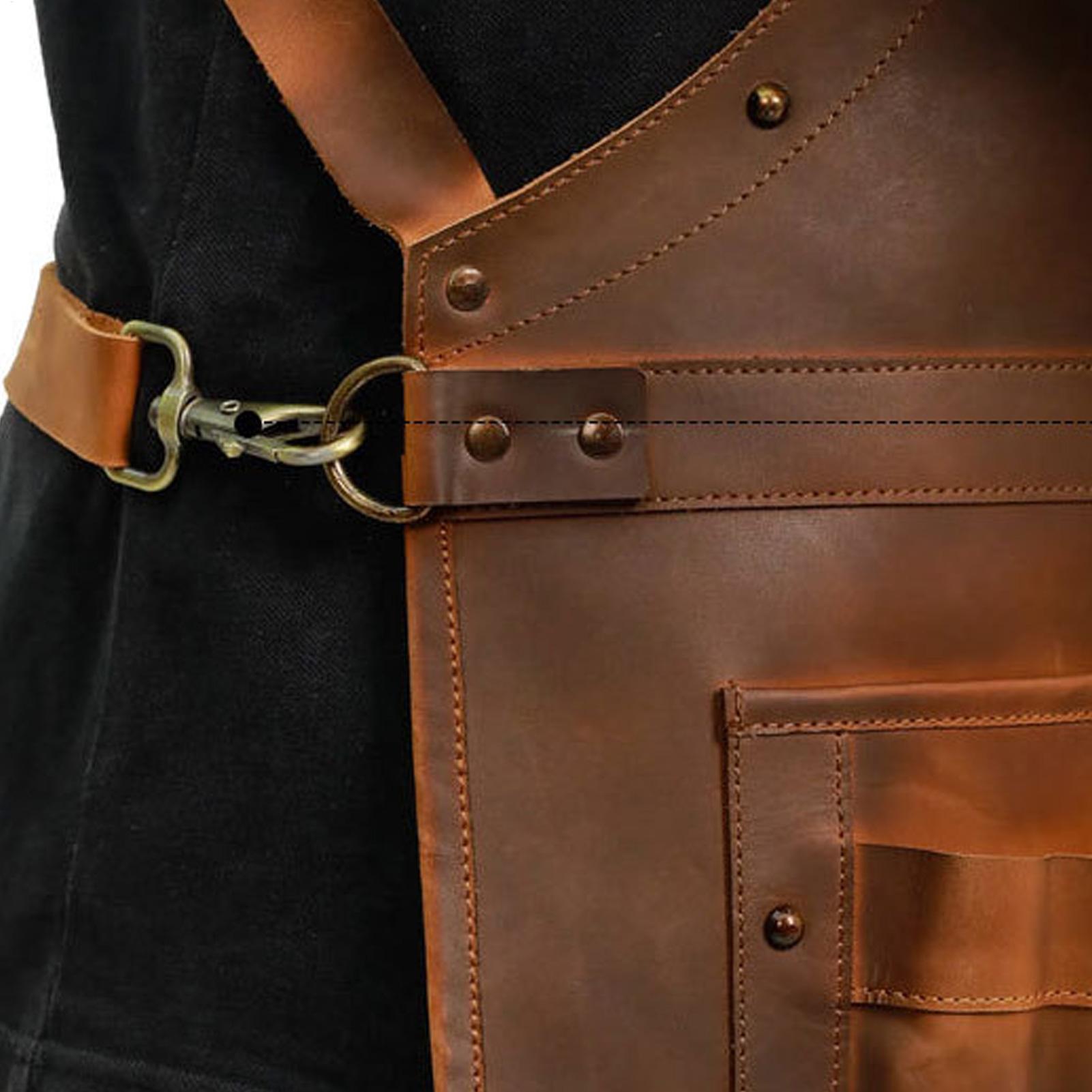 Skórzany fartuch z wieloma kie – Leatherwork Apron recenzja i cena