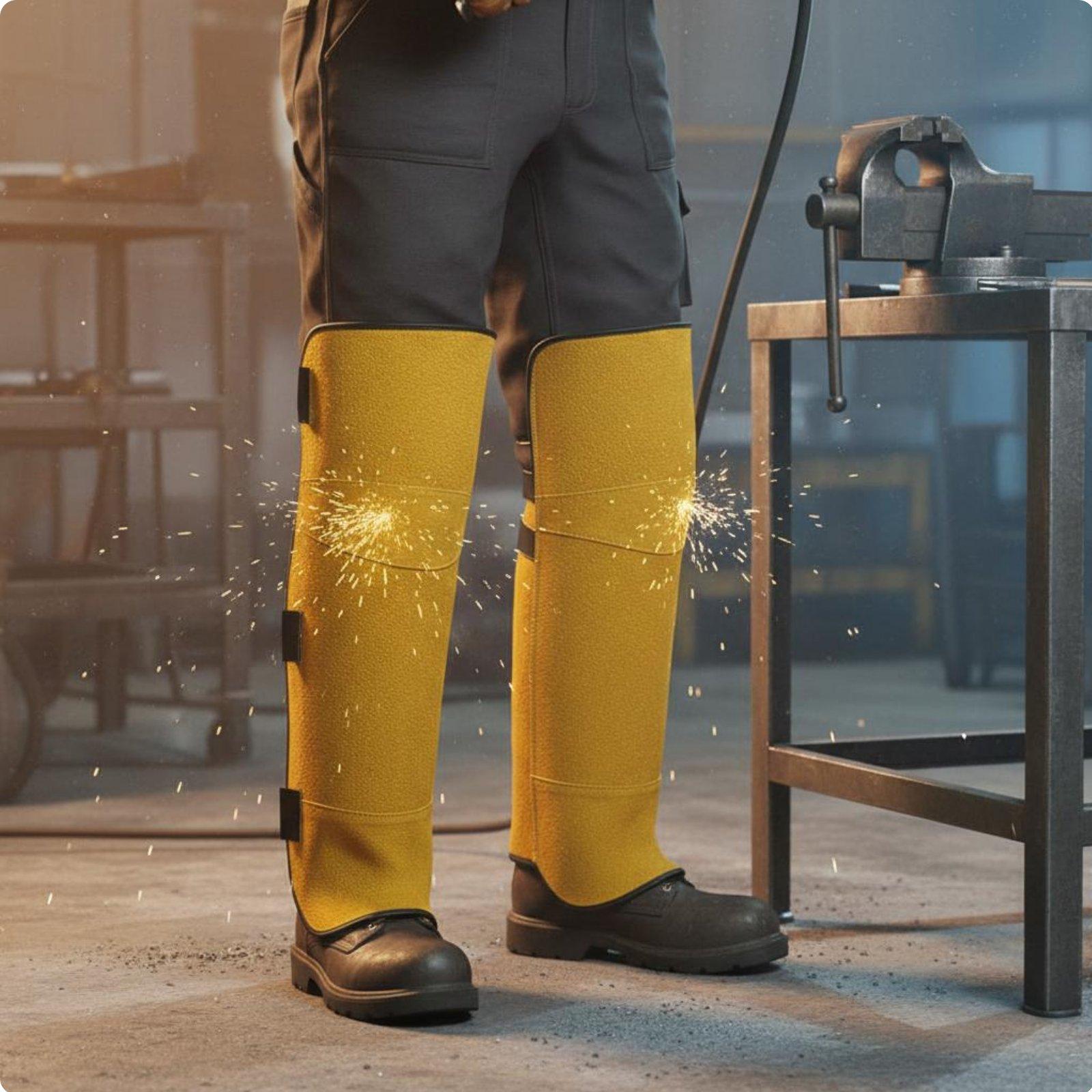 Ochraniacze na nogi spawacza,  – Leather Work Knee Pads recenzja i cena