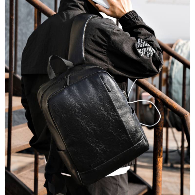 Modny męski plecak PU Skórzana – Leather Work Laptop Bag recenzja i cena