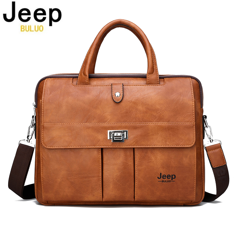 Torba męska Jeep Buluo ze skór – Leather Work Laptop Bag recenzja i cena