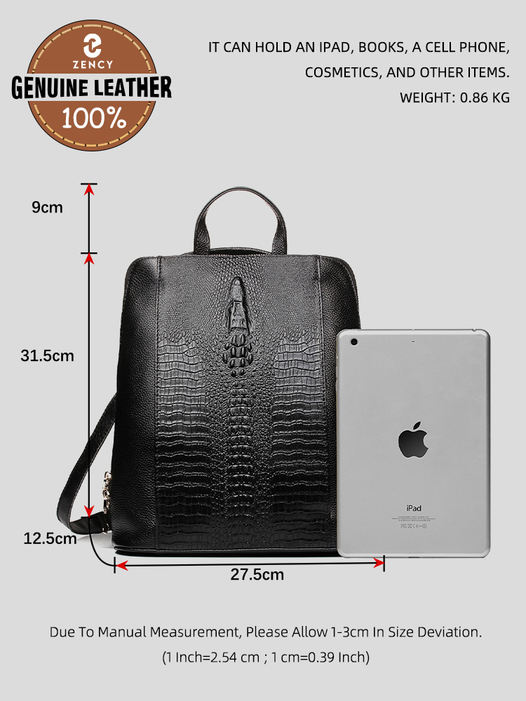 Plecak damski Zency ze skóry k – Leather Work Laptop Bag recenzja i cena