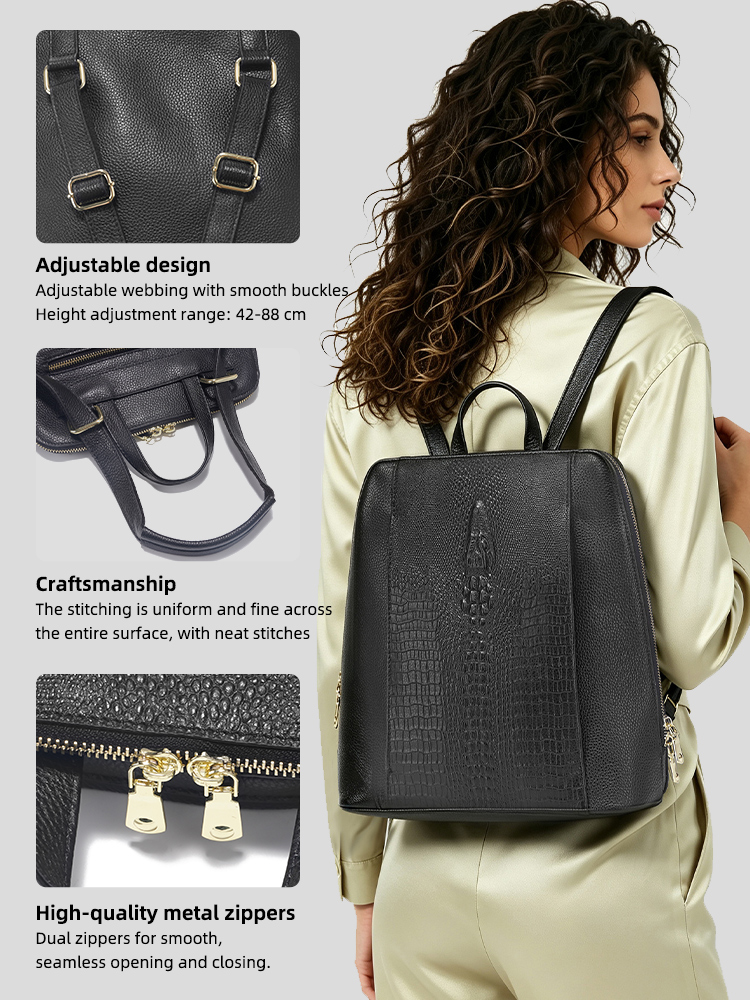 Plecak damski Zency ze skóry k – Leather Work Laptop Bag recenzja i cena